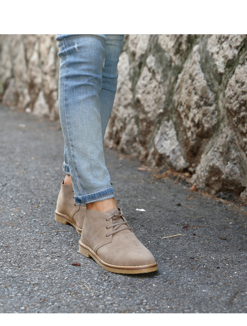 NEW MEN WALLKER BOOTS Suede Low Walker Fash Shoes 