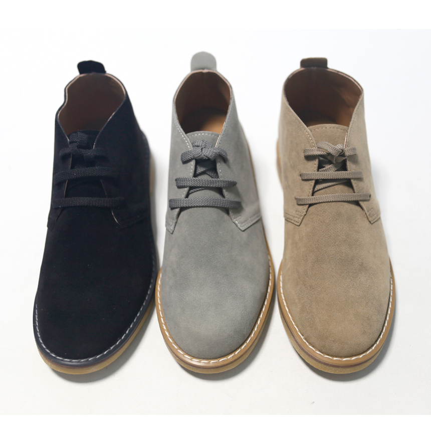NEW MEN WALLKER BOOTS Suede Low Walker Fash Shoes 