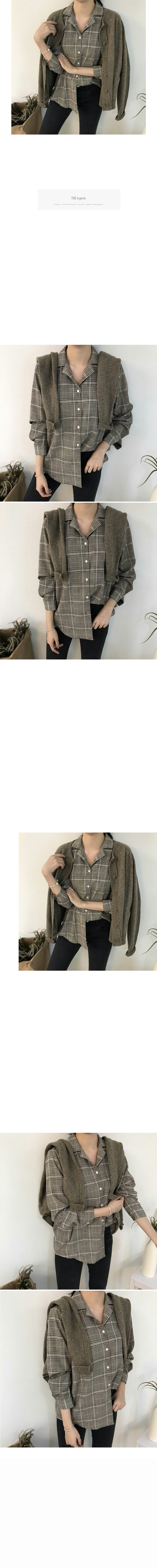 Women Blouses Brown Browsing Check Daffodil Fall S