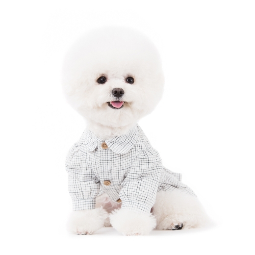 NEW DOG FASHION Puppy Checked One Piece Couple Pre