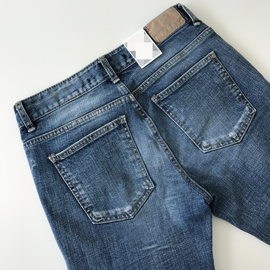 Korea Jeans Pants Damage Damper Slim Cutting Jeans