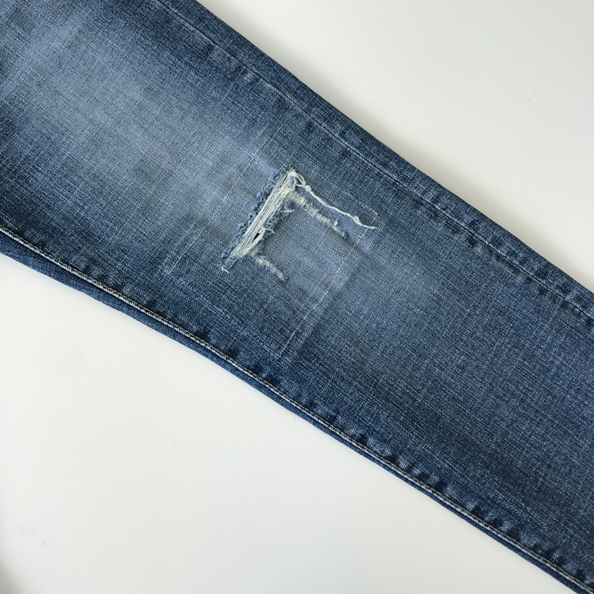 Korea Jeans Pants Damage Damper Slim Cutting Jeans
