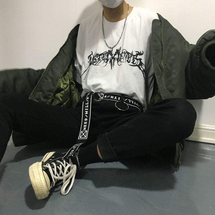 NEW MEN FASHION BELT Canvas Alphabet Belt Men's