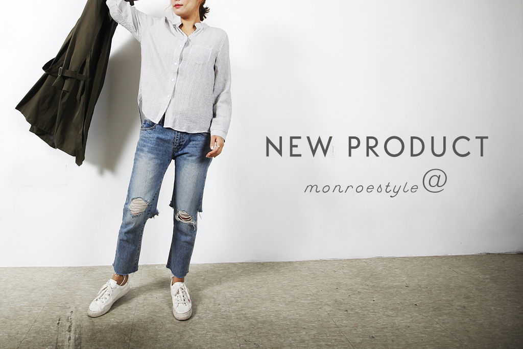 Casual Henry Neck Chinas Shirt Striped Women's 