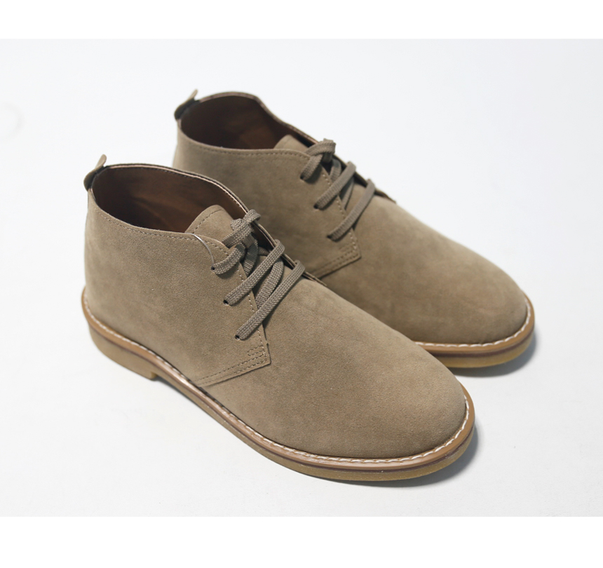 NEW MEN WALLKER BOOTS Suede Low Walker Fash Shoes 