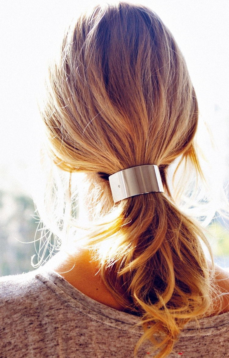 NEW HAIR CLIP HOOP Simple Wide Metal Hairpin Hairp