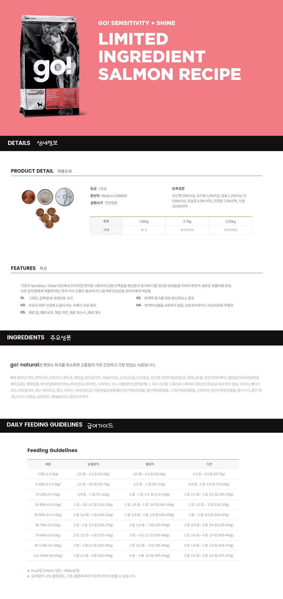 NEW PET DOG FEED Free Shipping Nawogo salmon LID f