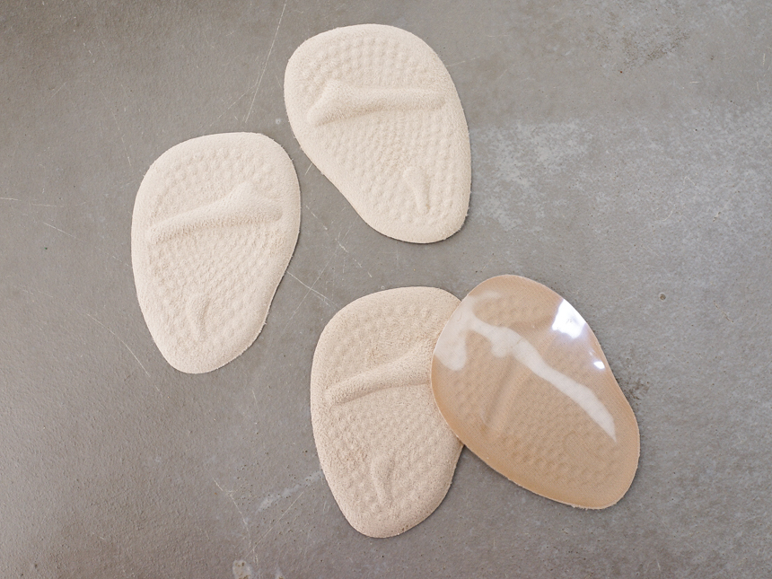 NEW LADIES SOCKS suede front cushion pad high heel