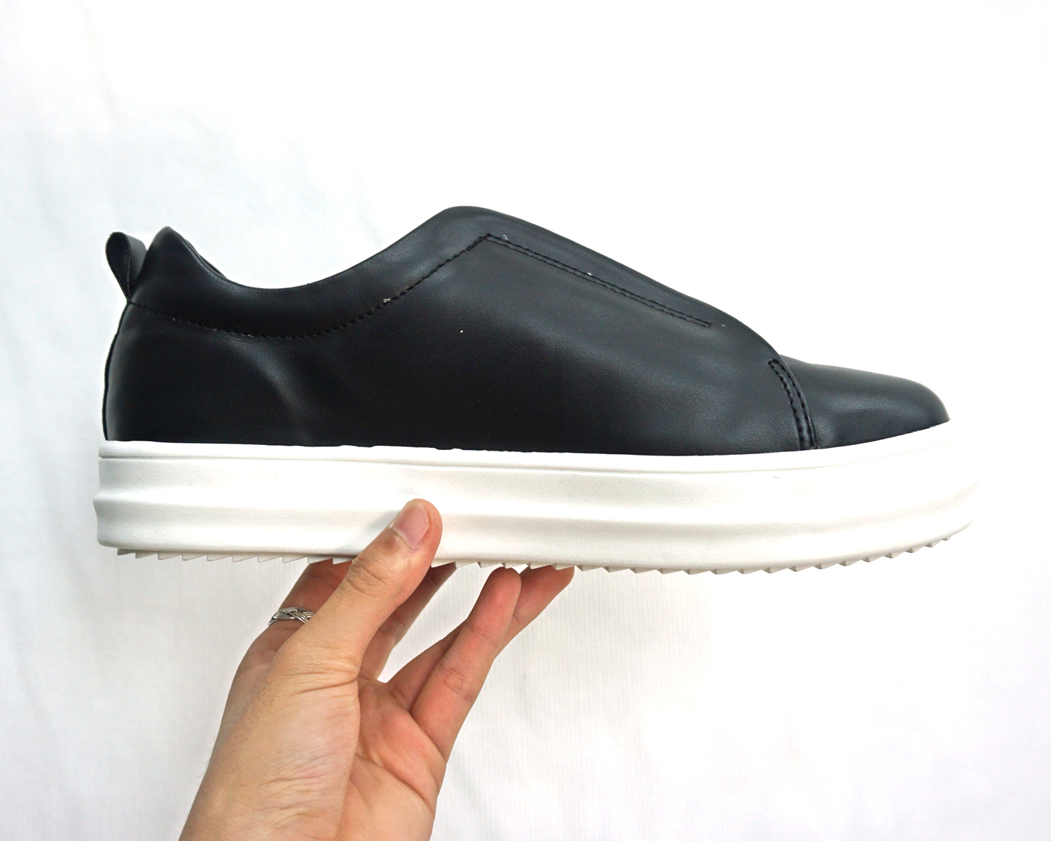 Men Height Shoes Bending Keyboard Slip-on 2 Color 