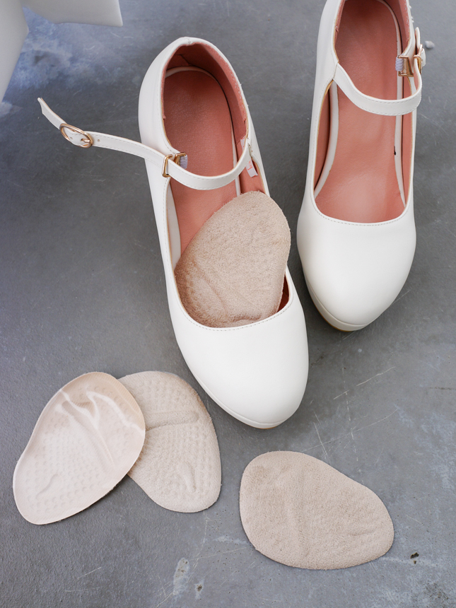 NEW LADIES SOCKS suede front cushion pad high heel