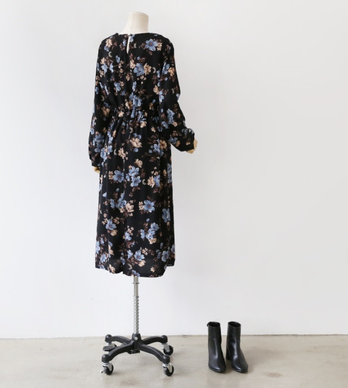 New Women Dress Lovely Autumn New Flower Cute dres