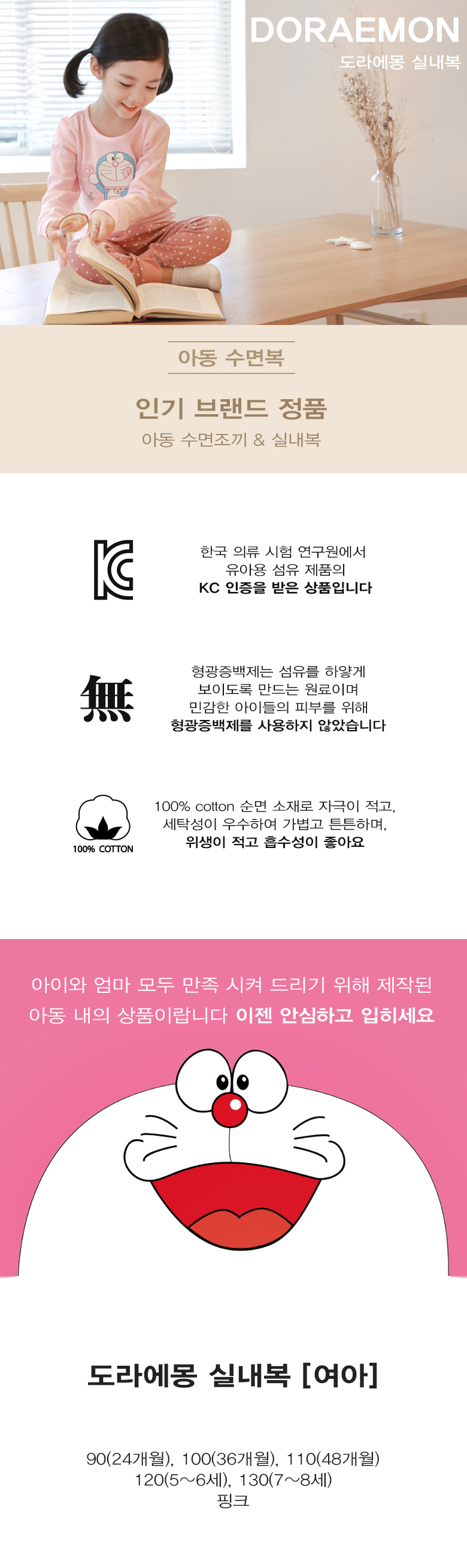 NEW KID PAJAMAS Doraemon dressing room baby pajama