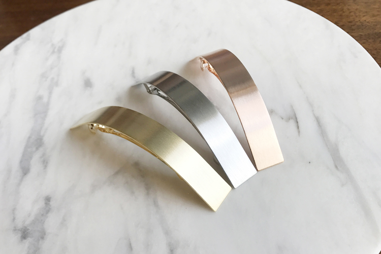 NEW HAIR CLIP HOOP Simple Wide Metal Hairpin Hairp