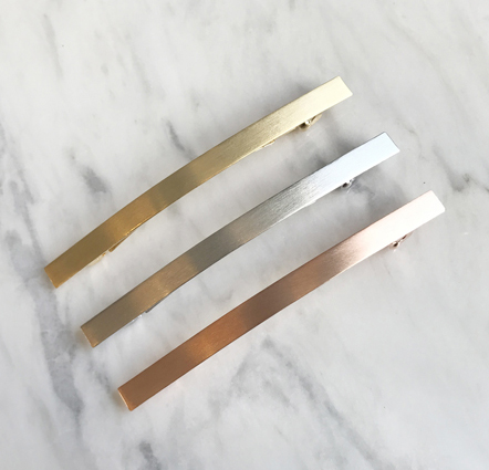 NEW HAIR CLIP HOOP Simple Wide Metal Hairpin Hairp