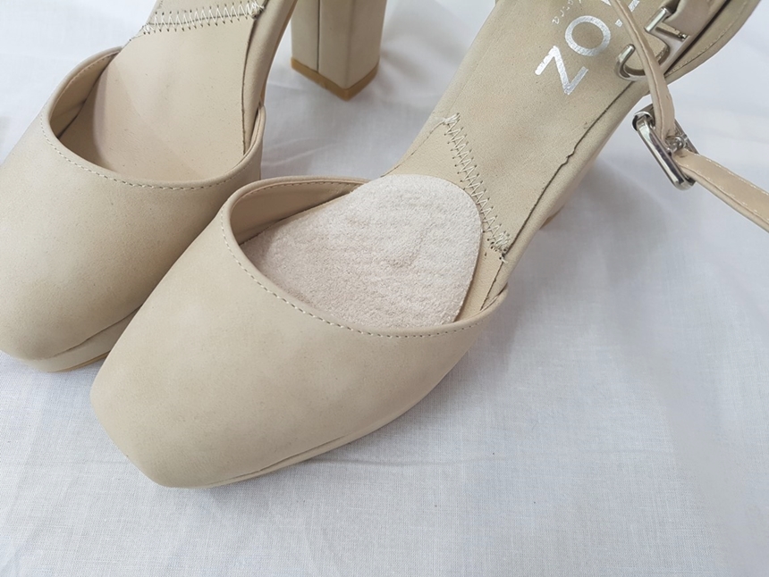 NEW LADIES SOCKS suede front cushion pad high heel