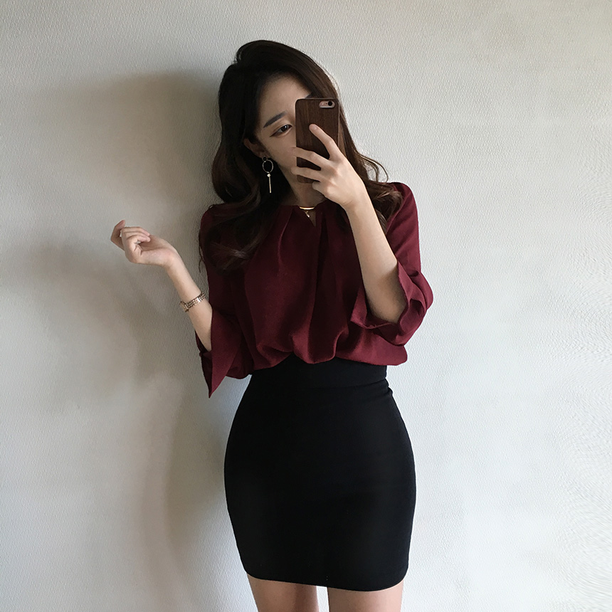 JongYe PITCHANGARAN Pelvis Rich skirt Slim pimple 