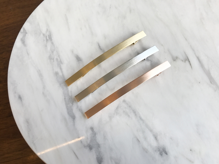 NEW HAIR CLIP HOOP Simple Wide Metal Hairpin Hairp