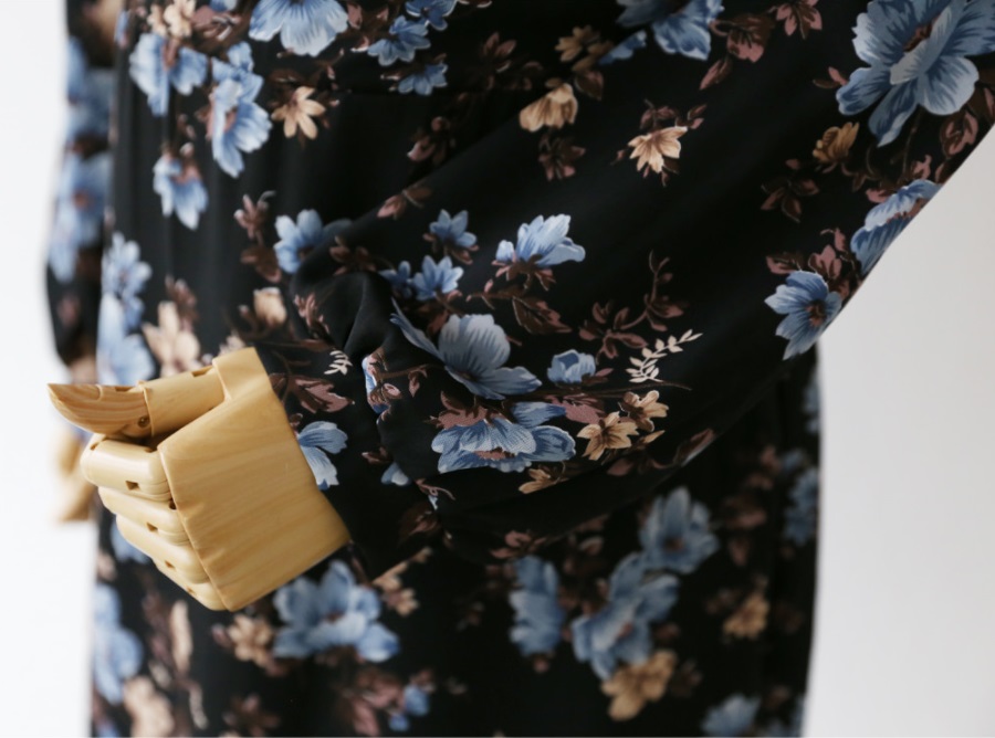 New Women Dress Lovely Autumn New Flower Cute dres