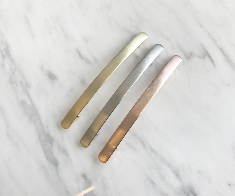 NEW HAIR CLIP HOOP Simple Wide Metal Hairpin Hairp