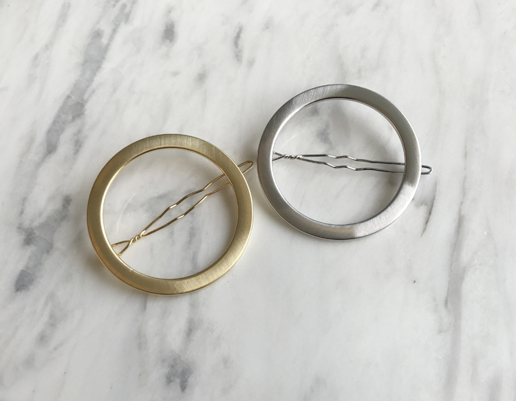 NEW HAIR CLIP HOOP Simple Wide Metal Hairpin Hairp