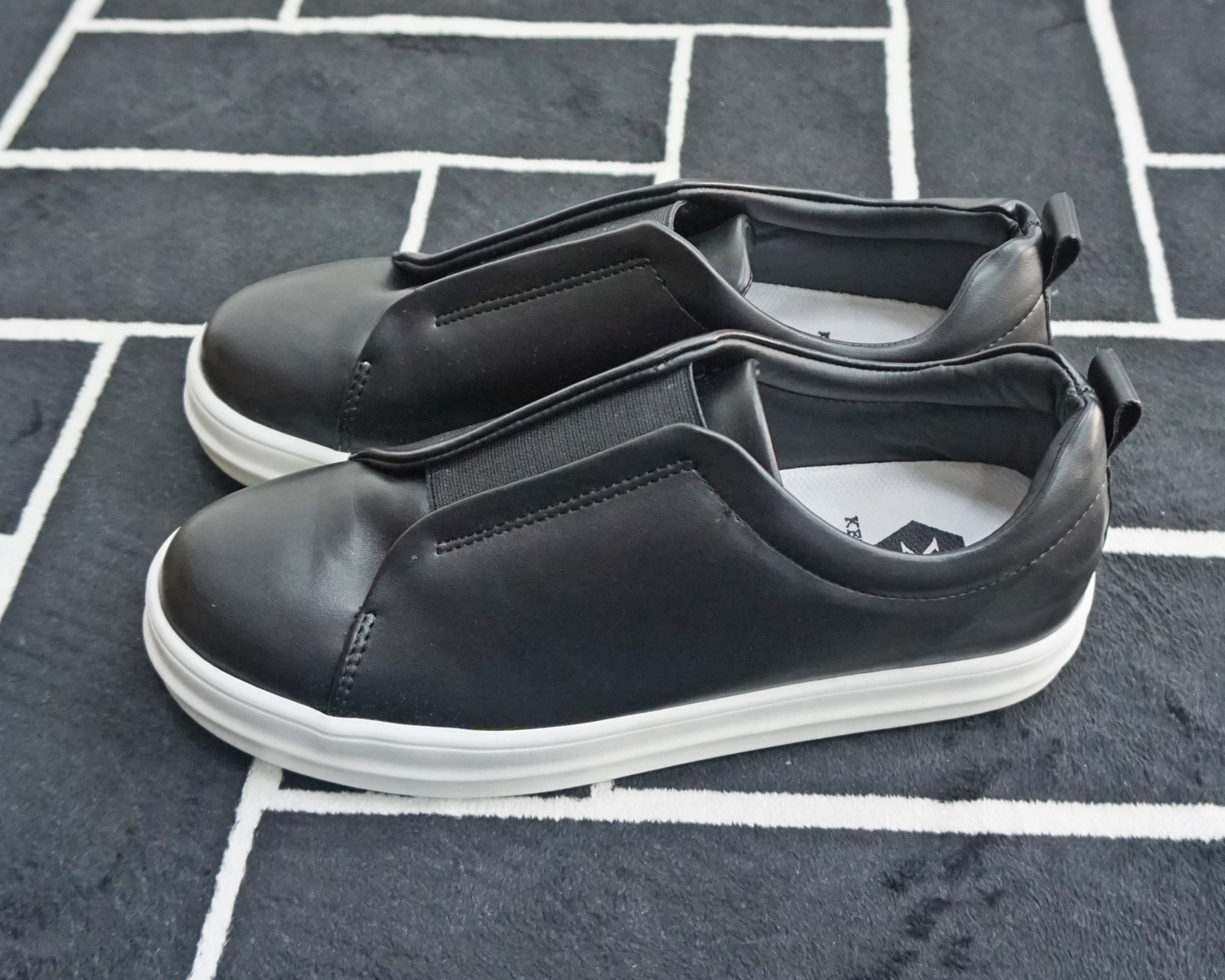 Men Height Shoes Bending Keyboard Slip-on 2 Color 