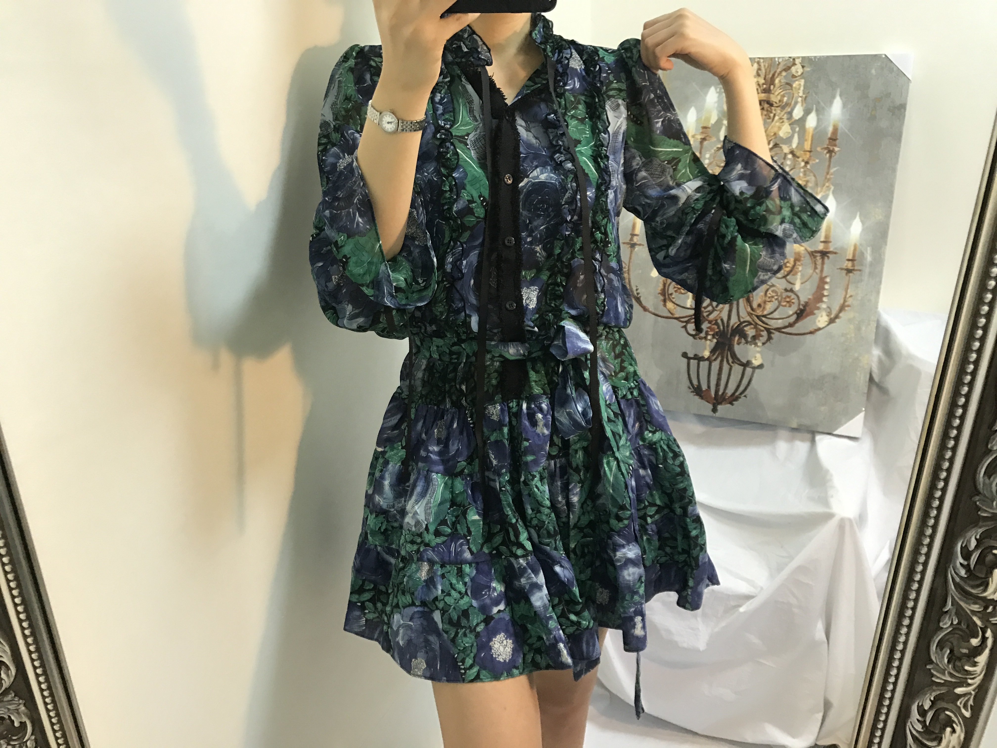 New Women Dress Flower dress dresser chiffon chiff