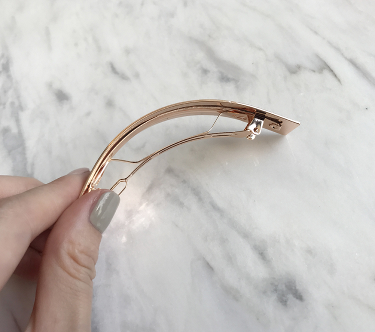 NEW HAIR CLIP HOOP Simple Wide Metal Hairpin Hairp