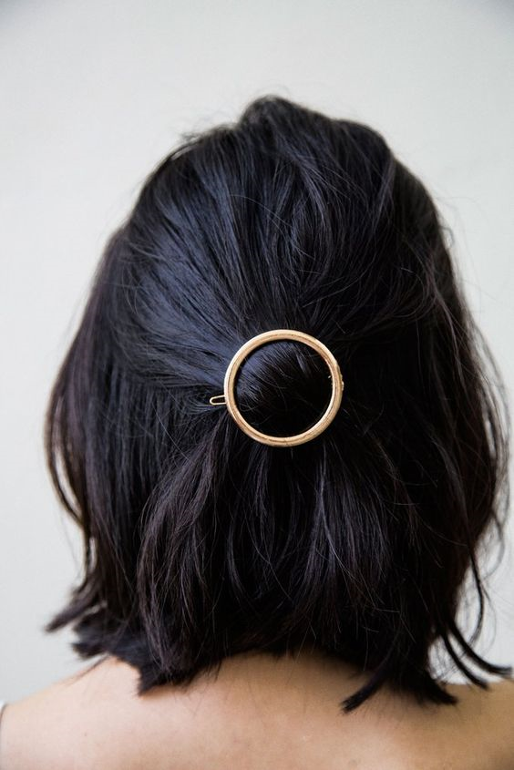 NEW HAIR CLIP HOOP Simple Wide Metal Hairpin Hairp