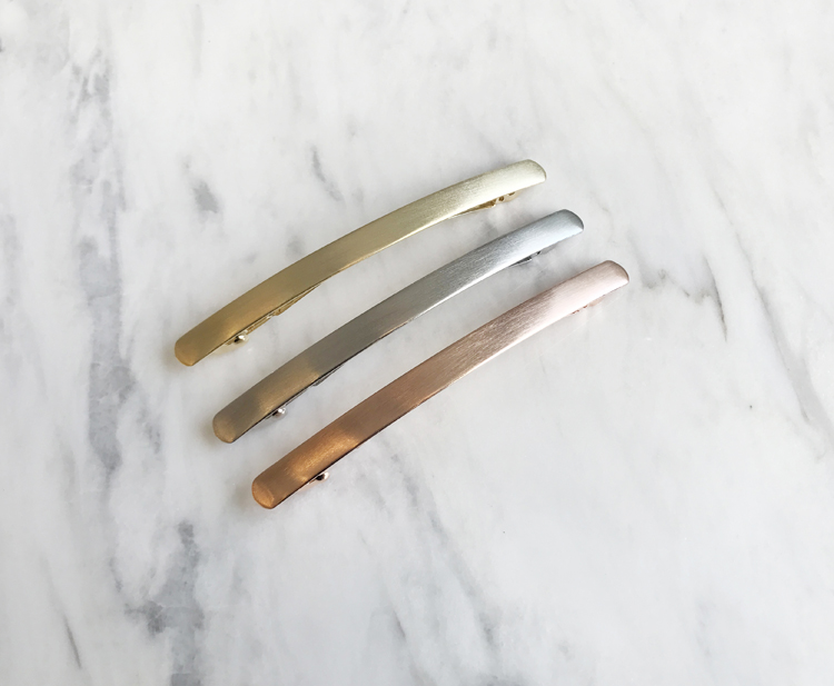 NEW HAIR CLIP HOOP Simple Wide Metal Hairpin Hairp