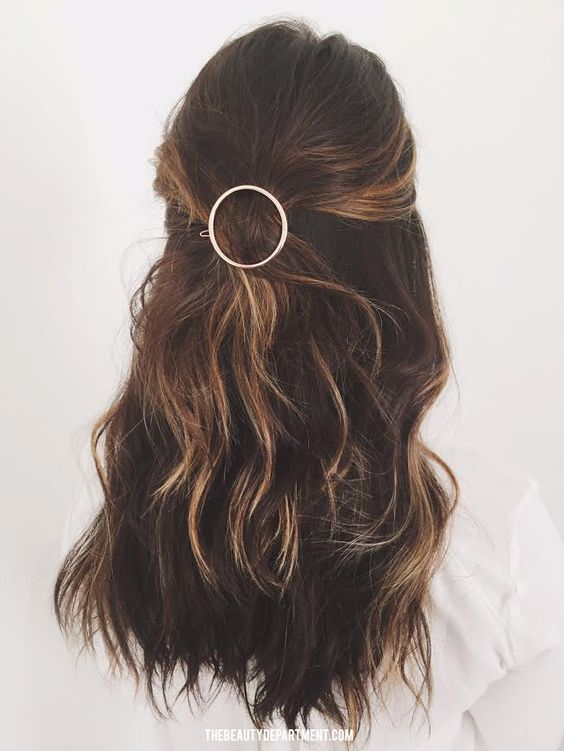 NEW HAIR CLIP HOOP Simple Wide Metal Hairpin Hairp