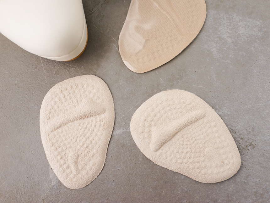 NEW LADIES SOCKS suede front cushion pad high heel