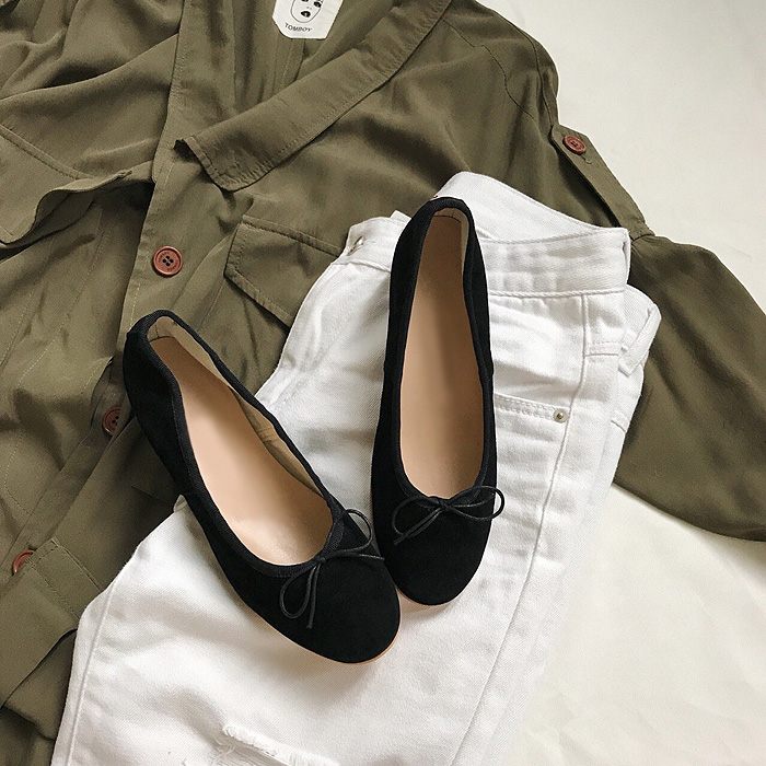 Real Lambskin Suede Middle Heel 1cm, 3cm Women'