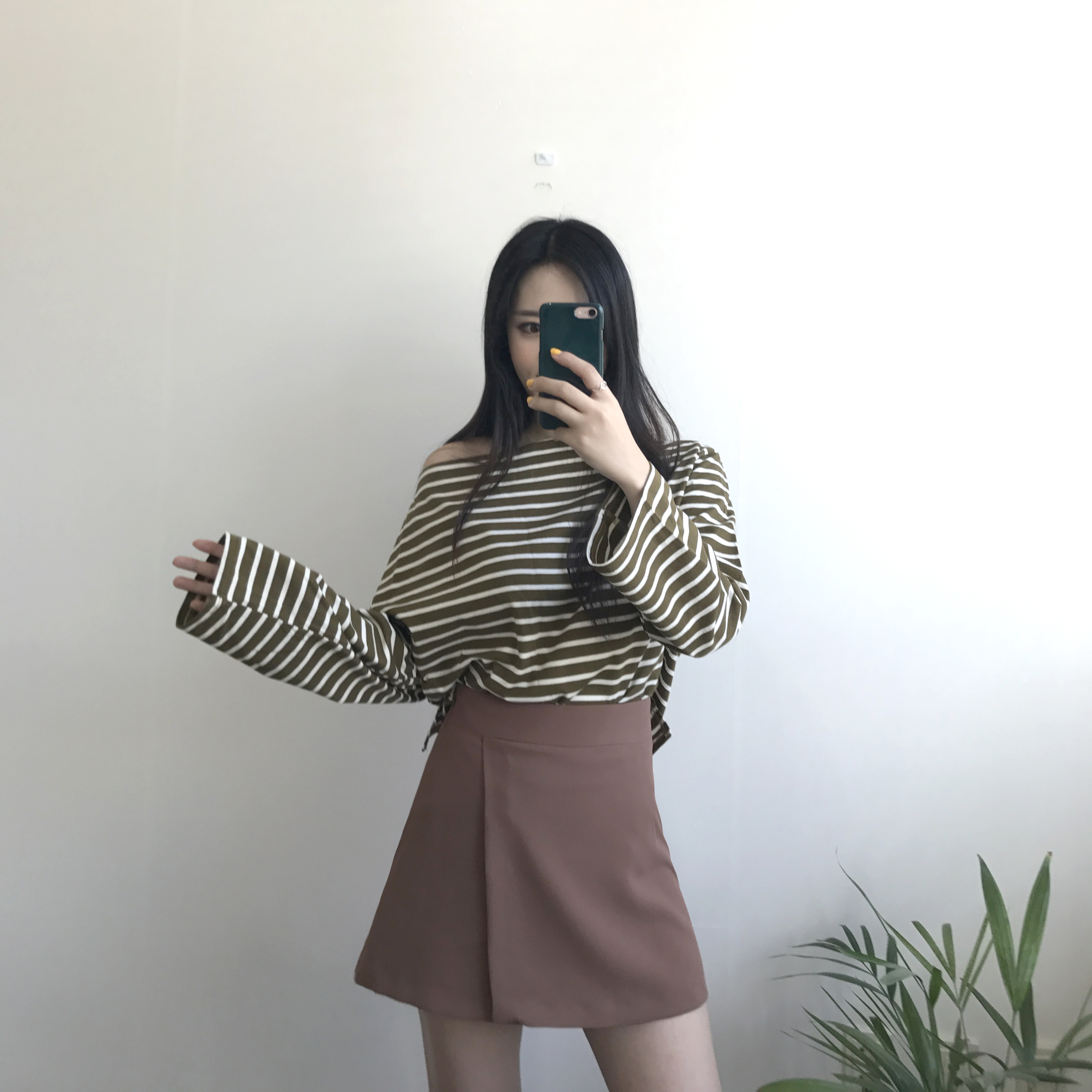 Women Short Pants A Line Mini Wrap Skirt Pants 2 C