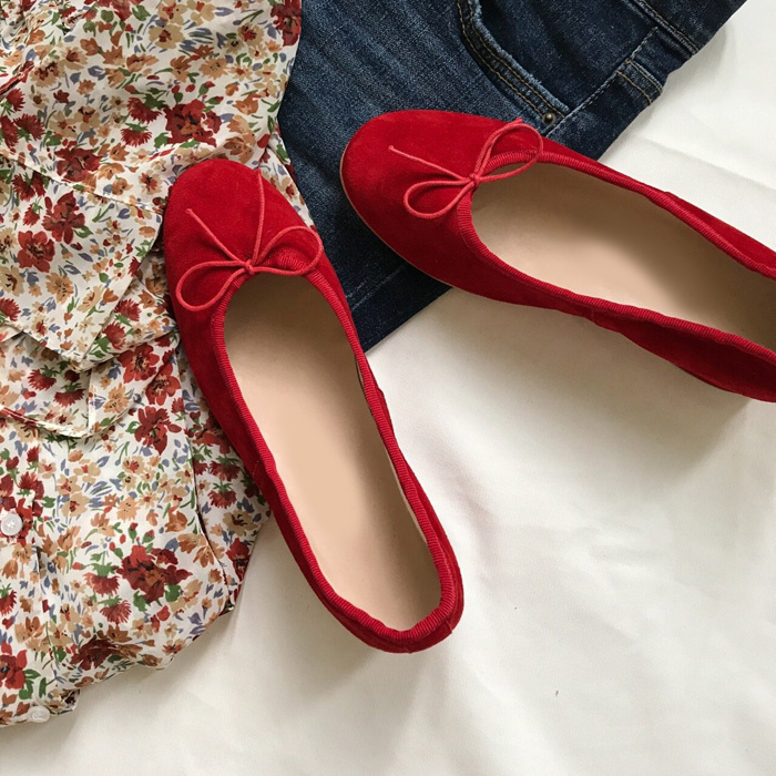 Real Lambskin Suede Middle Heel 1cm, 3cm Women'