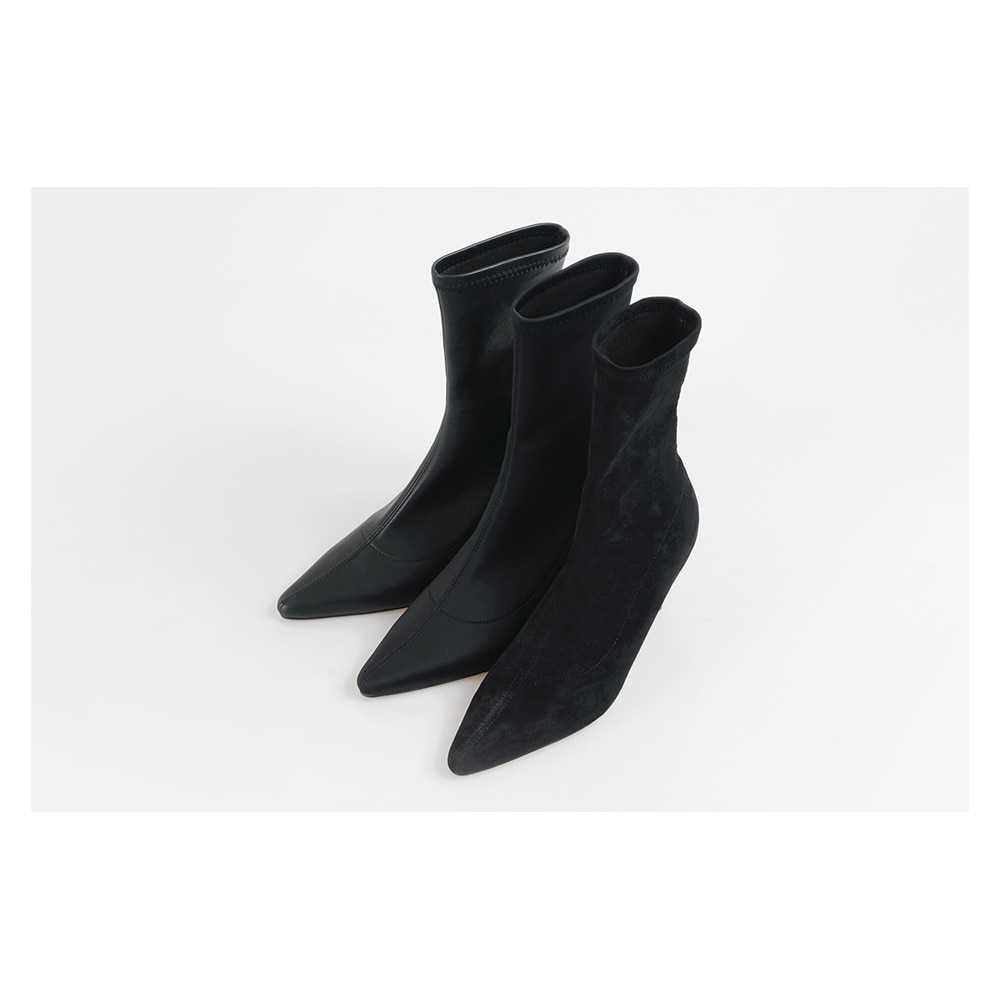 RN-7174 Simple Suede Ankle Boots Women's High H