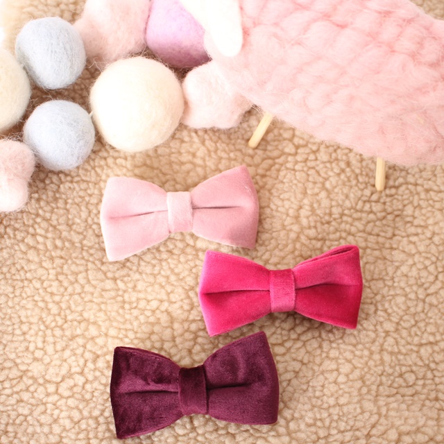 NEW HAIR CLIP HOOP soft velvet ribbon pin pin hot 