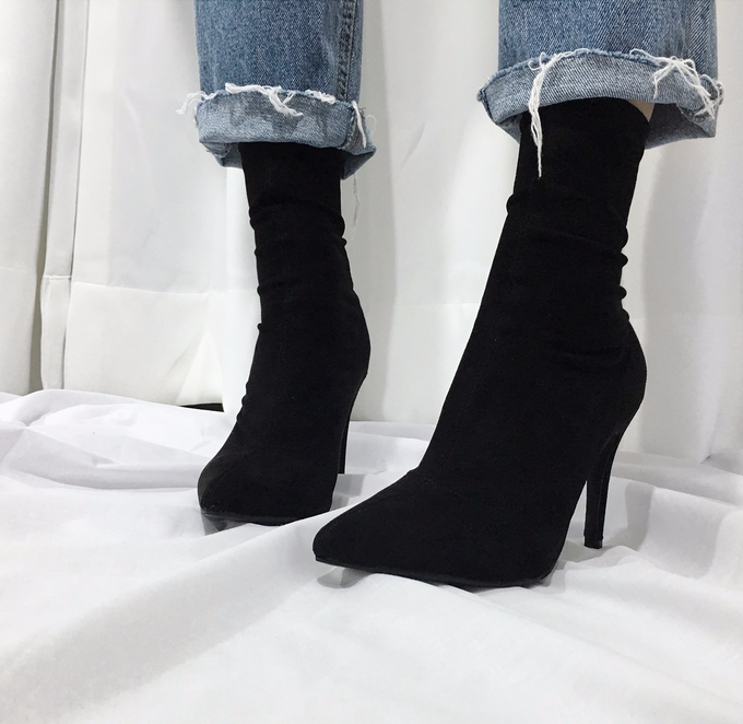 Suede Span Angle Boots Sachs 3 Color Monoglame Ank