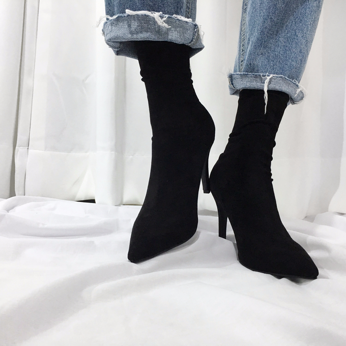 Suede Span Angle Boots Sachs 3 Color Monoglame Ank