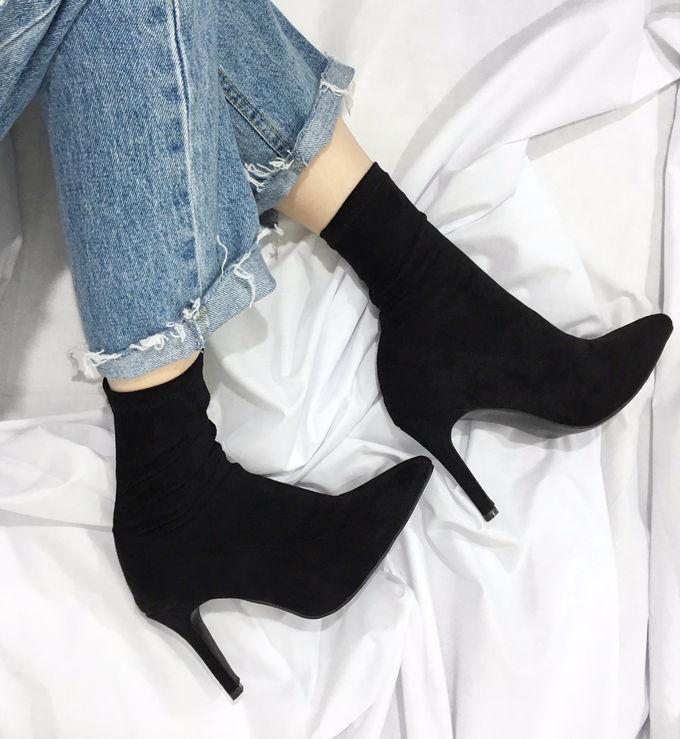 Suede Span Angle Boots Sachs 3 Color Monoglame Ank