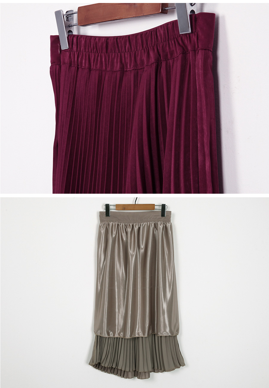 Glitter Pleated Bending Skirt Ten Girls Daily Coor