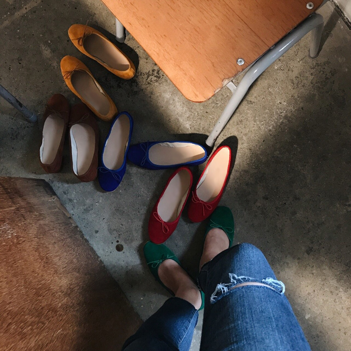 Real Lambskin Suede Middle Heel 1cm, 3cm Women'