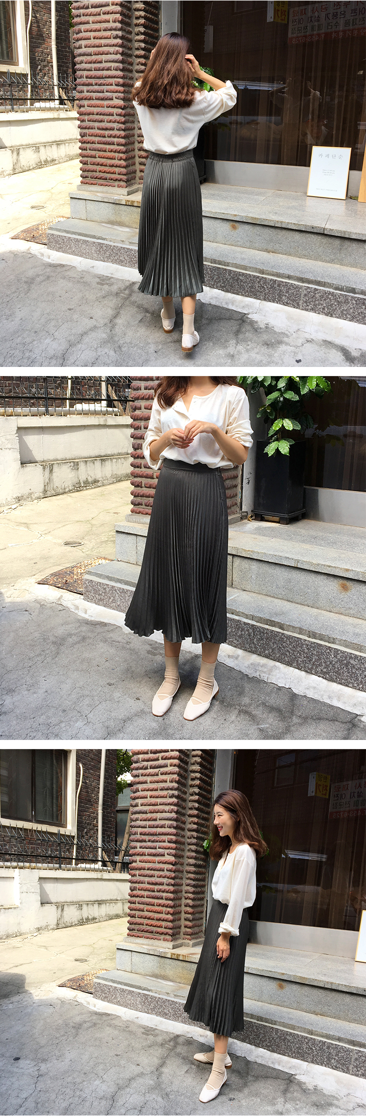 Glitter Pleated Bending Skirt Ten Girls Daily Coor