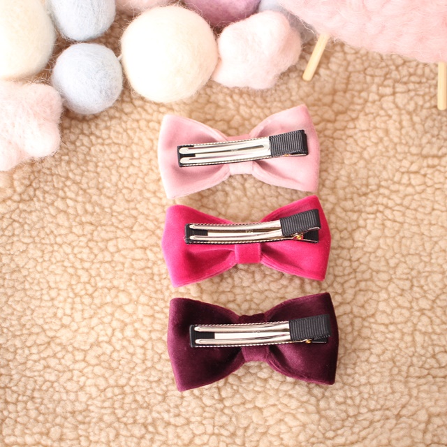 NEW HAIR CLIP HOOP soft velvet ribbon pin pin hot 