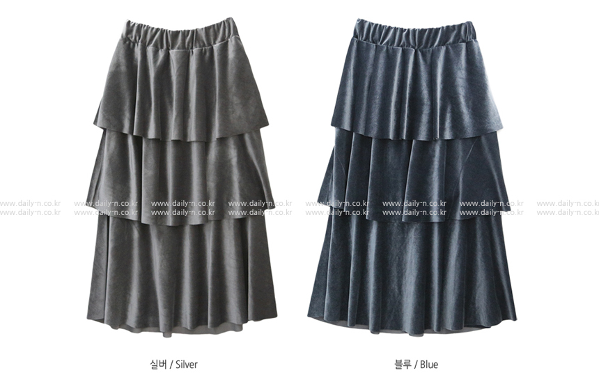 Velvet Cangkang Long Skirt Autumn Banding Voyeur l