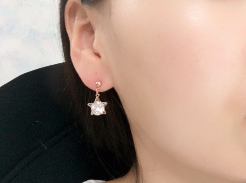 3rd spring star mini drop earrings 3color silver s