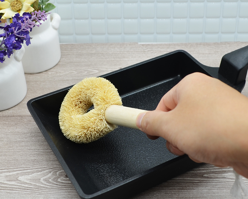 Scrubber Dish Washing Natural palm cake Kitchen cl
