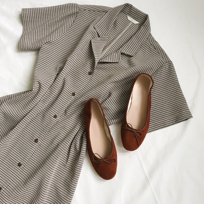 Real Lambskin Suede Middle Heel 1cm, 3cm Women'