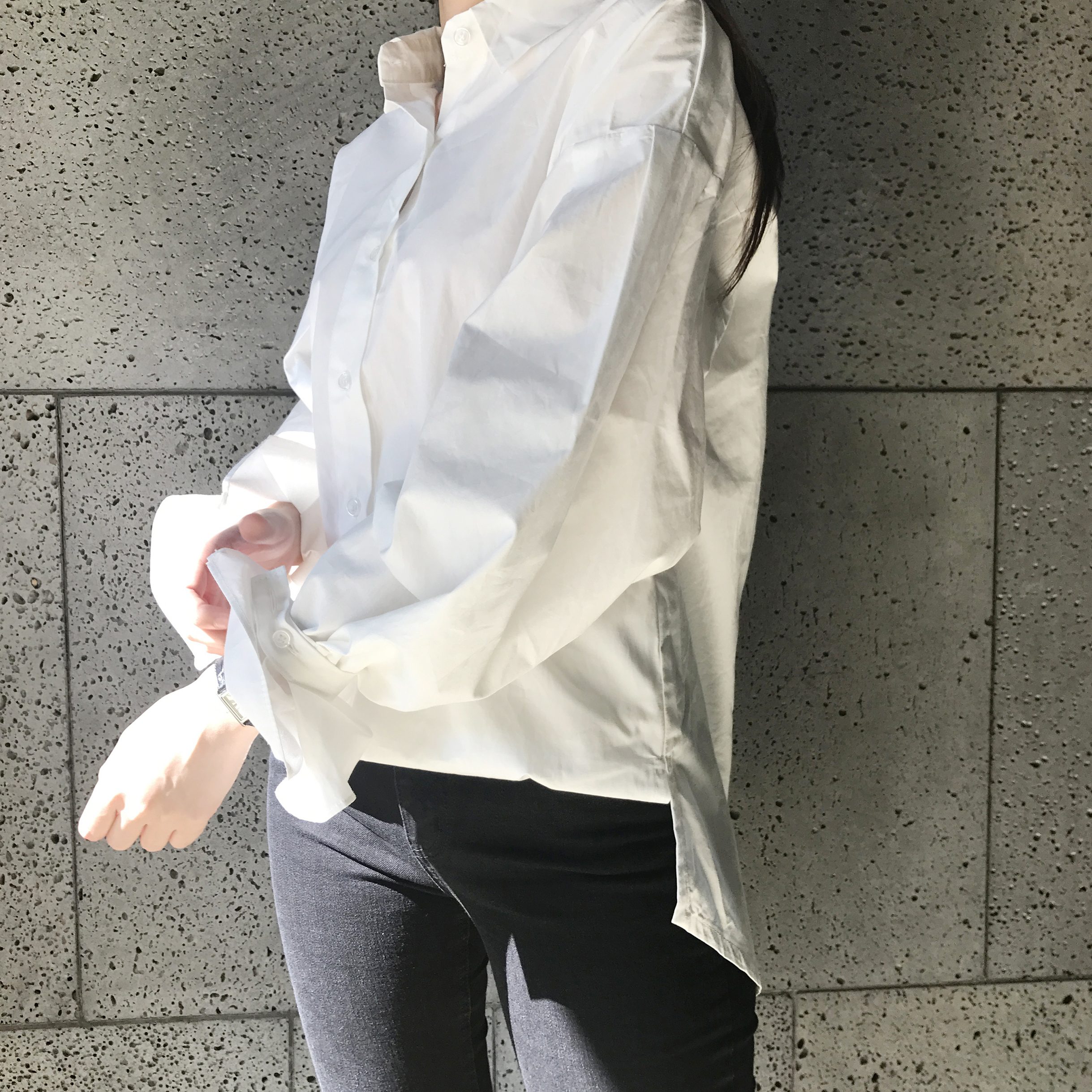 White shirt Puff sleeve Balloon style Modern sensi