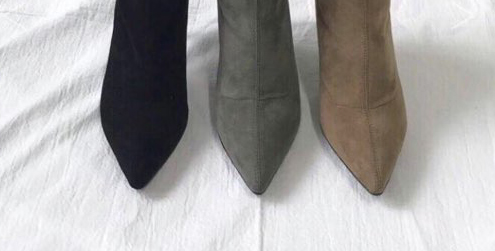 Suede Span Angle Boots Sachs 3 Color Monoglame Ank