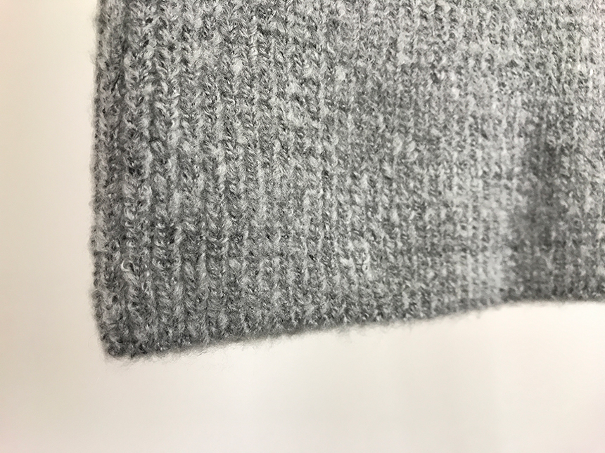 H-line knit long skirt Gray wine Black skirt bandi